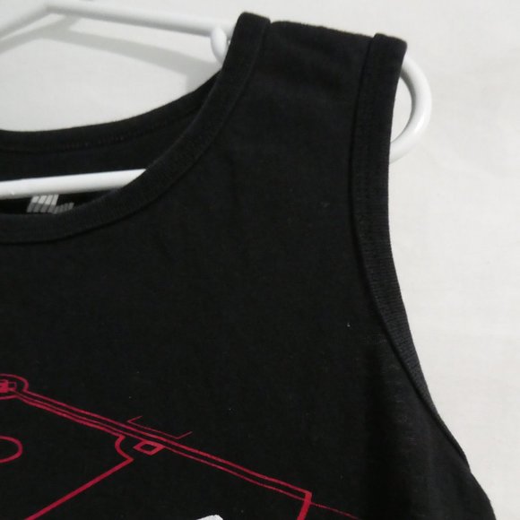 CHILDREN'S PLACE Sport black graphic tank top "Power Surge" print / design large - Picture 6 of 11